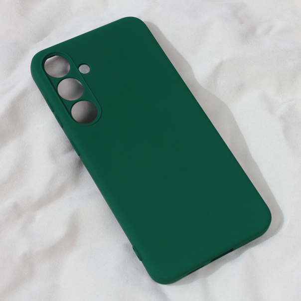 Maska za Samsung Galaxy S24 Plus Teracell Soft Velvet tamno zelena - 212071