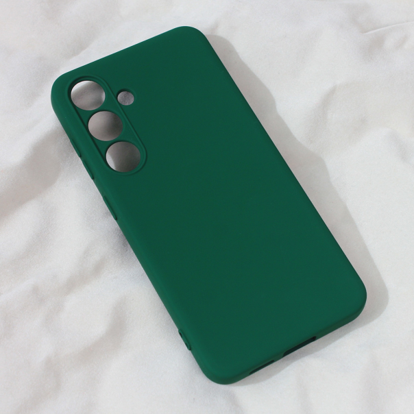 Maska za Samsung Galaxy S24 Teracell Soft Velvet tamno zelena - 212065