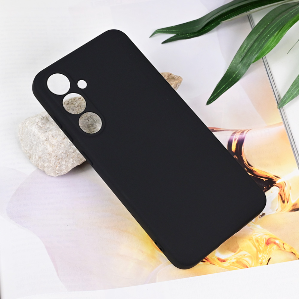 Maska za Samsung Galaxy S24 FE Teracell Soft Velvet crna - 217550