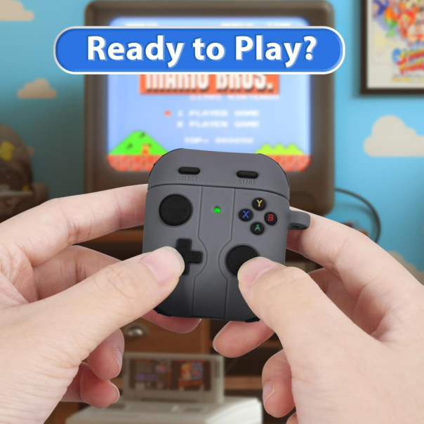 Maska za Airpods 1/2 Game  siva - 224689