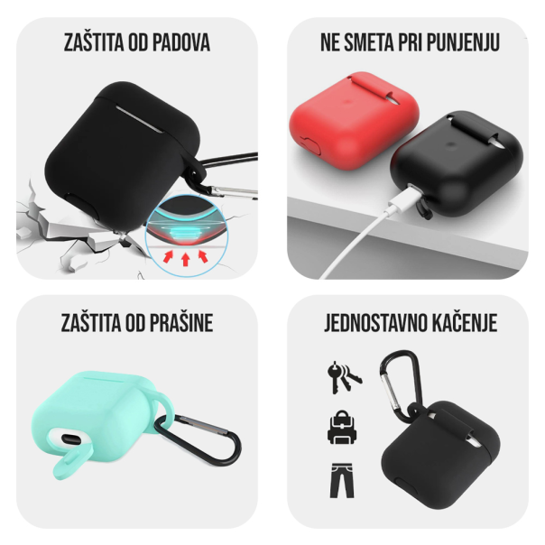 Maska za Airpods 1/2  tamno zelena - 224708