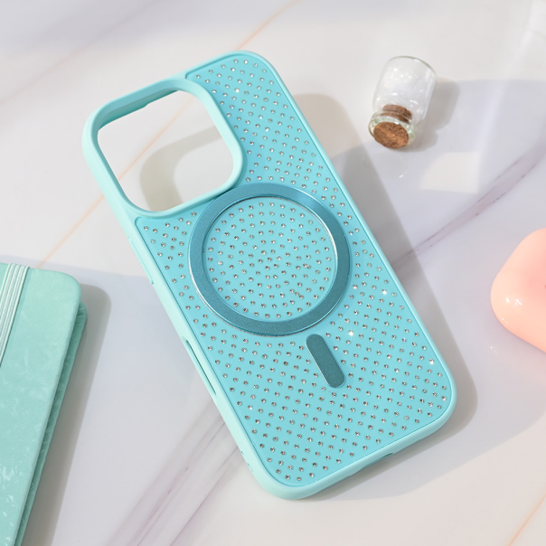 Torbica Magsafe Crystal Glow za iPhone 16 Pro 6.3 mint - 218972