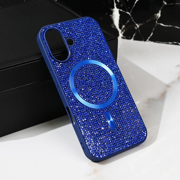 Maska za iPhone 16 6.1 Magsafe Glam plava - 219436