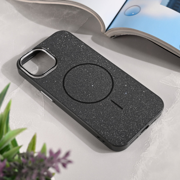 Maska za iPhone 13 6.1 Magsafe Sparkle Dust crna - 221003