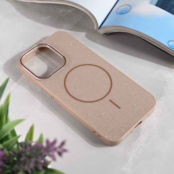 Maska za iPhone 13 Pro 6.1 Magsafe Sparkle Dust zlatna - 221009