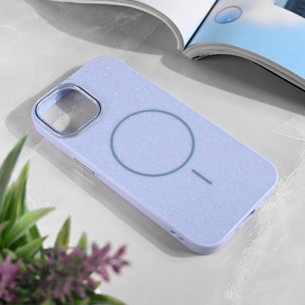 Maska za iPhone 15 6.1 Magsafe Sparkle Dust plava - 221011