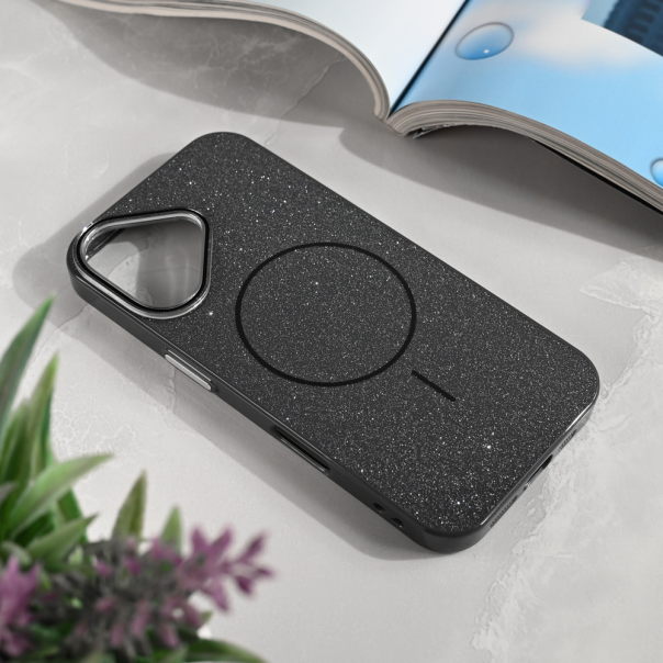 Maska za iPhone 16 6.1 Magsafe Sparkle Dust crna - 221015