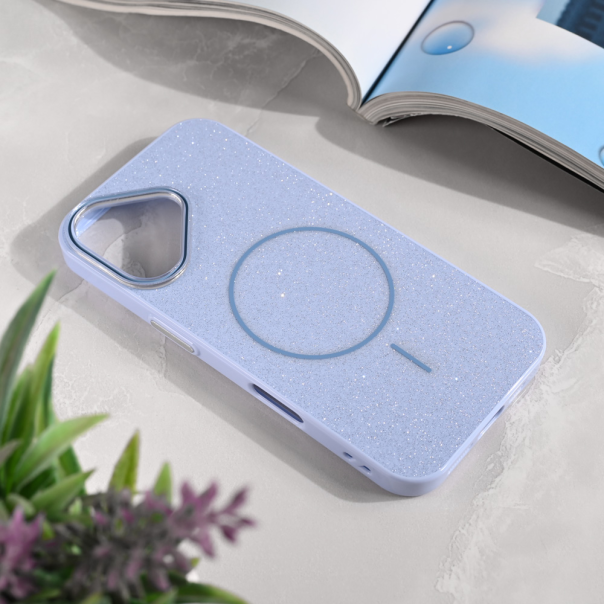 Maska za iPhone 16 6.1 Magsafe Sparkle Dust plava - 221016
