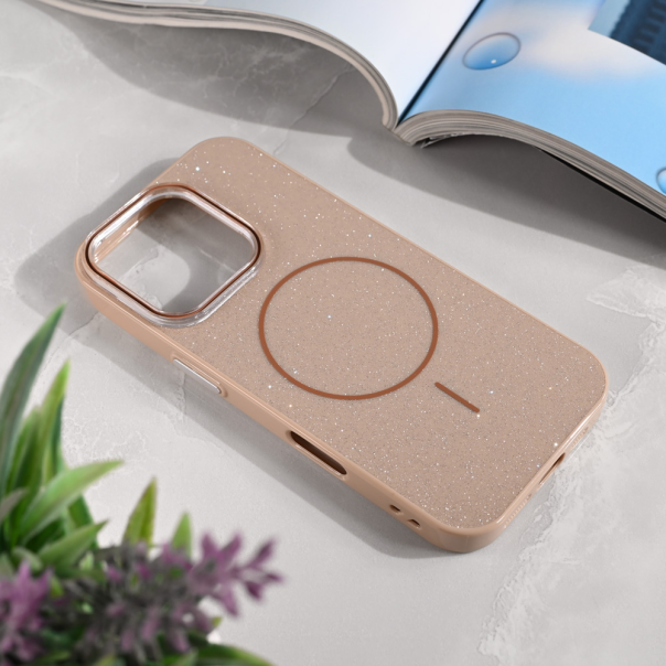 Maska za iPhone 16 Pro 63 Magsafe Sparkle Dust zlatna - 221022