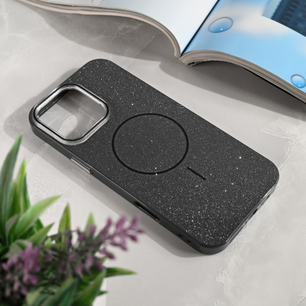 Maska za iPhone 16 Pro Max 6.9 Magsafe Sparkle Dust crna - 221023