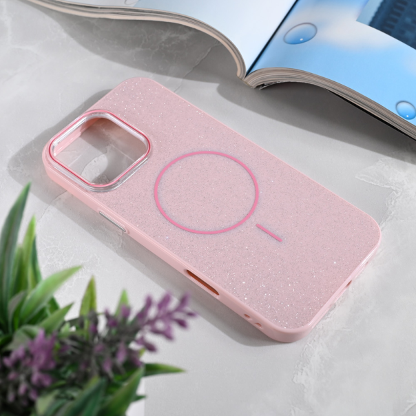 Maska za iPhone 16 Pro Max 6.9 Magsafe Sparkle Dust roze - 221025