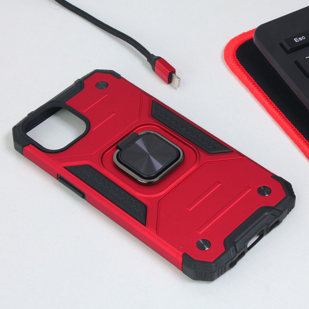 Torbica Hard Border Ring za iPhone 14 6.1 crvena - 204151