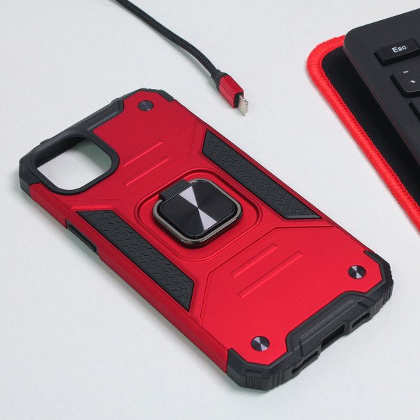 Torbica Hard Border Ring za iPhone 14 Plus 6.7 crvena - 204157