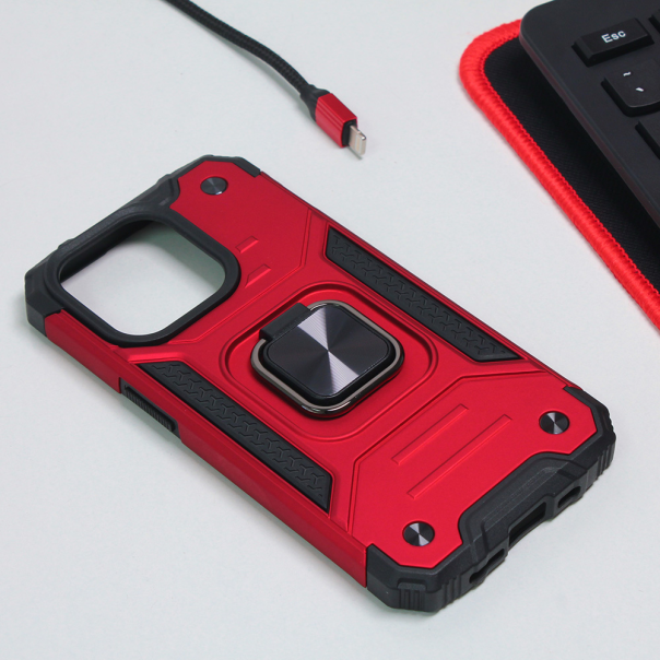 Torbica Hard Border Ring za iPhone 14 Pro 6.1 crvena - 204154