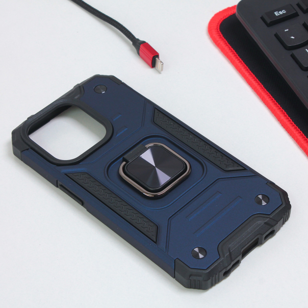 Torbica Hard Border Ring za iPhone 14 Pro 6.1 plava - 204153