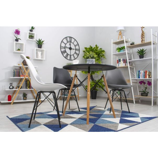 BOLZZ Torino okrugli sto 80 cm black - BOLTORTBLBLK