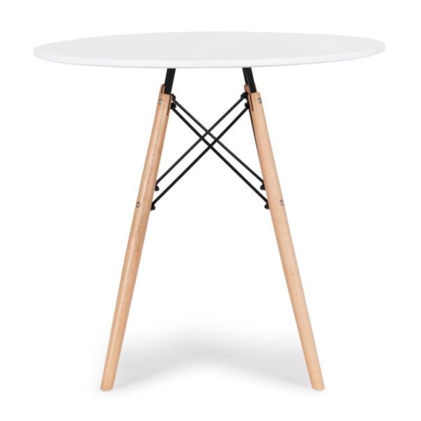 BOLZZ Torino okrugli sto 80 cm white - BOLTORTBLWHIT