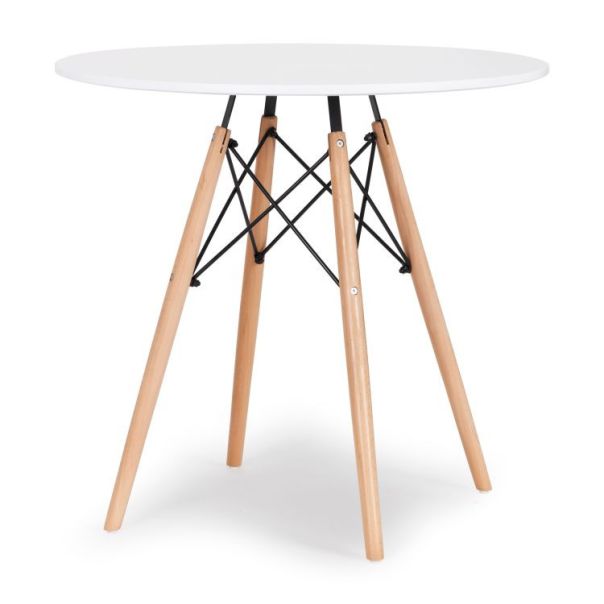 BOLZZ Torino okrugli sto 80 cm white - BOLTORTBLWHIT