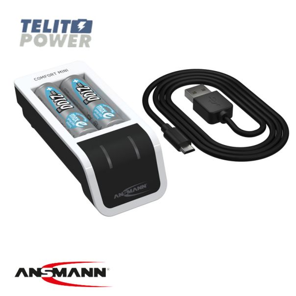 ANSMANN NiMH / NiCd punjač baterija COMFORT MINI sa 2 punjive AA/2100mAh baterije ANSMAN - EP3284964
