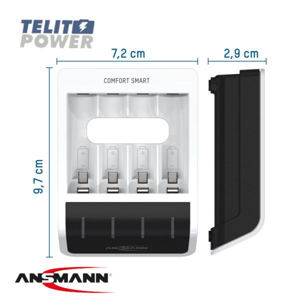 ANSMANN NiMH / NiCd punjač baterija COMFORT SMART sa 4 punjive AA/2100mAh baterije ANSMA - EP3283509