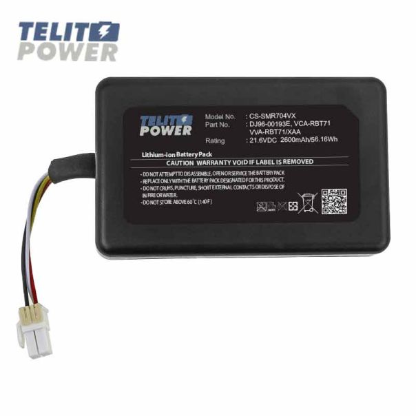 CAMERON SINO Samsung DJ96-00193E, VCA-RBT71 21.6V 2600mAh baterija za robot usisivač - EP3284895