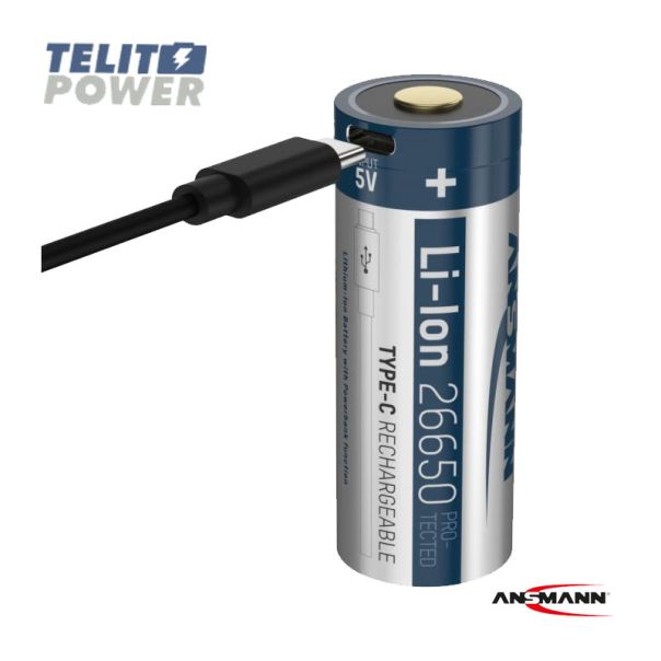 ANSMANN Punjiva Li-Ion 3.6V 5100mAh 26650 sa USB tip C ulazom za punjenje Ansmann - EP3283503