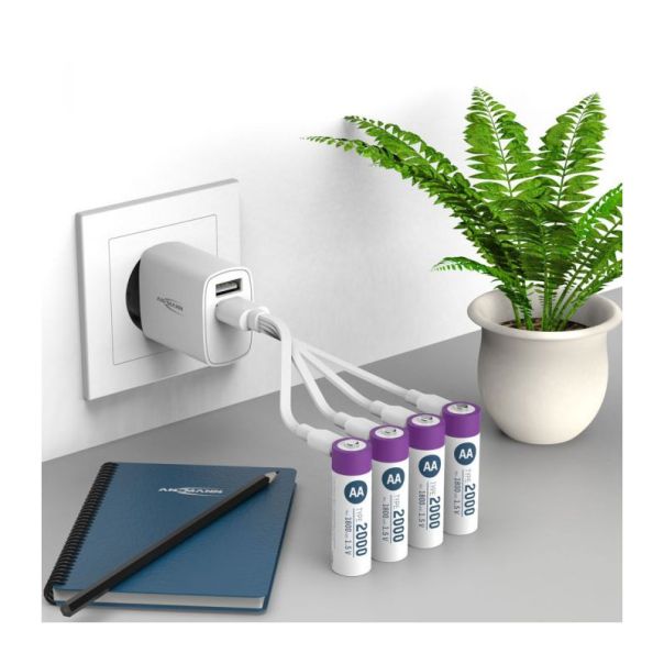 ANSMANN Punjiva Li-Ion 1.5V 2000mAh AA sa USB tip C ulazom za punjenje Ansmann 4 komada - EP3285608