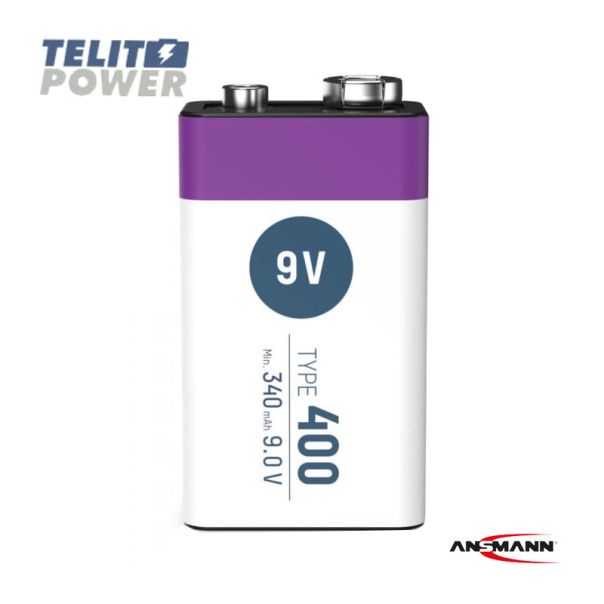 ANSMANN Punjiva Li-Ion 9V - block 400mAh sa USB tip C ulazom za punjenje Ansmann - EP3286287