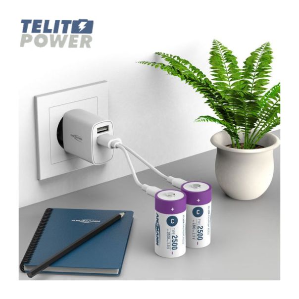 ANSMANN Punjiva Li-Ion 1.5V 2500mAh C sa USB tip C ulazom za punjenje Ansmann 2 komada - EP3287264