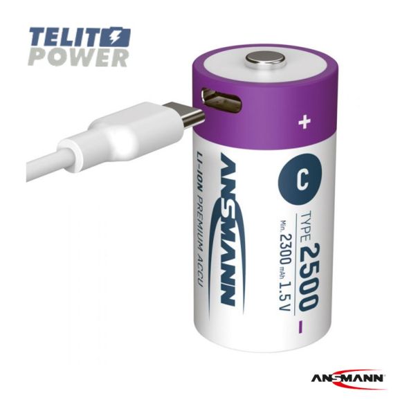 ANSMANN Punjiva Li-Ion 1.5V 2500mAh C sa USB tip C ulazom za punjenje Ansmann 2 komada - EP3287264