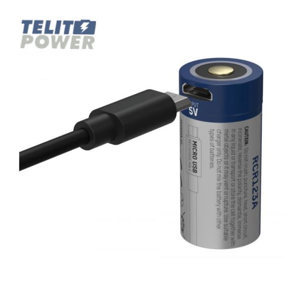 ANSMANN Punjiva Li-Ion 3.6V 850mAh 16340 sa mikro USB ulazom za punjenje RCR123A Ansmann - EP3284157