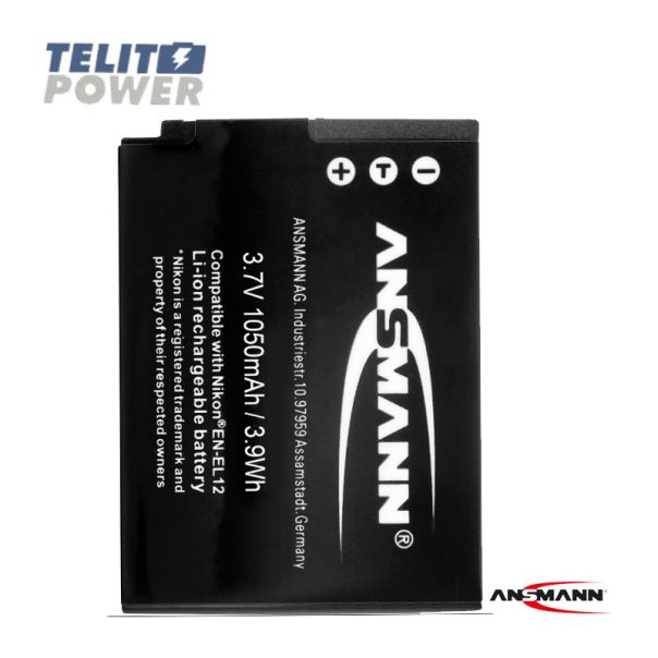 ANSMANN Baterija Li-Ion 3.7V 1050mAh za NIKON kamere EN-EL12 ANSMANN - EP3286973