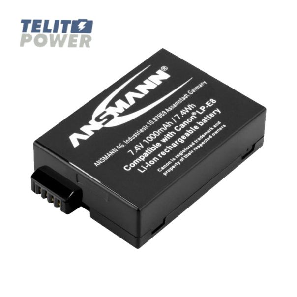 ANSMANN Baterija Li-Ion 7.4V 1000mAh za CANON kamere LP-E8 ANSMANN - EP3286191