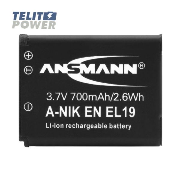 ANSMANN EN-EL 19 zamenska baterija za Nikon kamere -Li-Ion 3.7V 700mAh - EP3285081