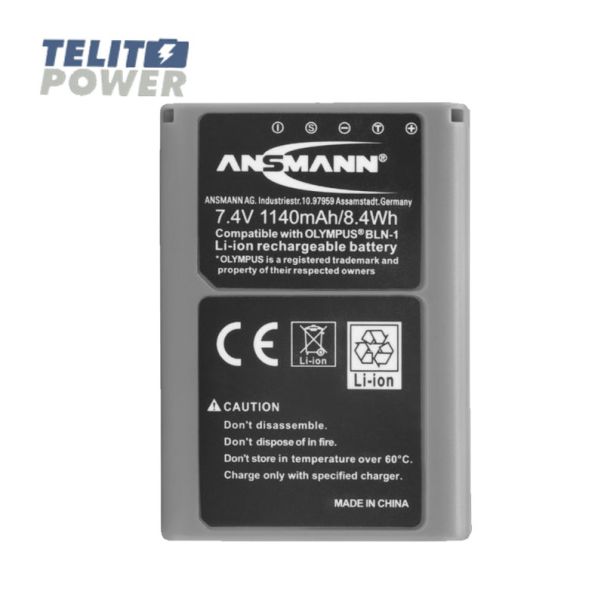 ANSMANN Baterija za OLYMPUS kameru BLN1 Li-Ion 7.4V 1140mAh - EP3284628