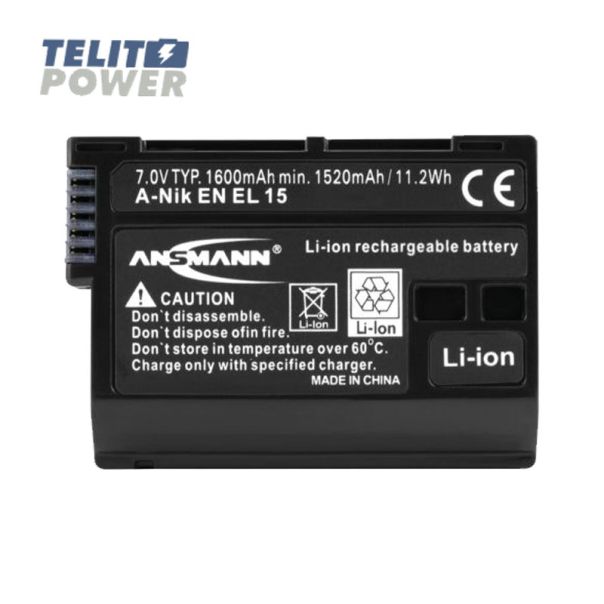ANSMANN Baterija Li-Ion 7.0V 1600mAh za NIKON kamere EN-EL15 ANSMANN - EP3285885
