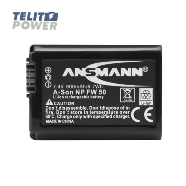 ANSMANN Baterija Li-Ion 7.4V 900mAh za SONY kamere NP-FW 50 ANSMANN - EP3286173