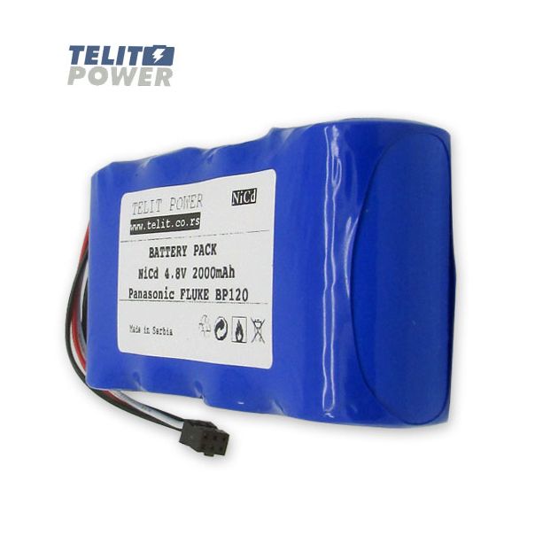 TELIT POWER Baterija za FLUKE BP120 multimetar - NiCd 4.8V 2000mAh Panasonic - EP3283896