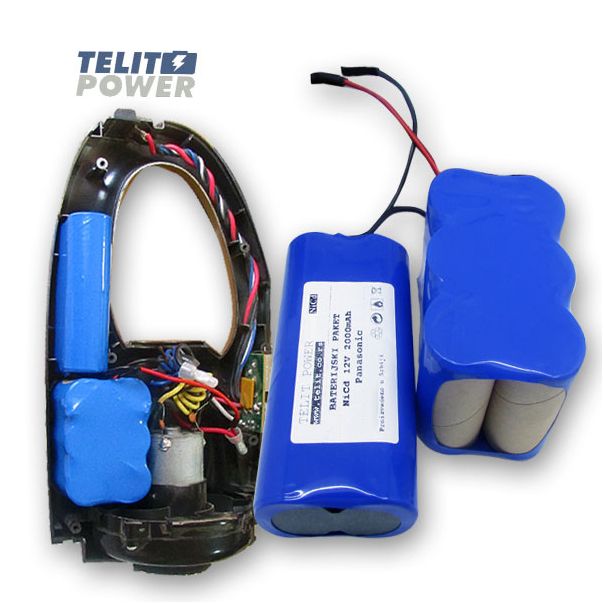 TELIT POWER Baterija NiCd 12V 2000mAh Panasonic za TURBOHANDY 2 u 1 Zepter usisivač PWC-400 - EP3283710