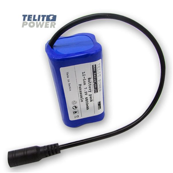 TELIT POWER Zaštićena Li-Ion baterija za svetlo električnog bicikla 7.4V 6800mAh sa NCR18650 - EP3287492