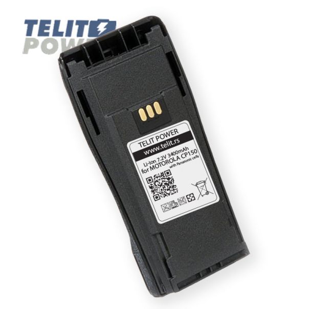 TELIT POWER Baterija NNTN4496 Li-Ion 7.4V 3400mAh Panasonic za radio stanicu MOTOROLA CP 150 - EP3286137