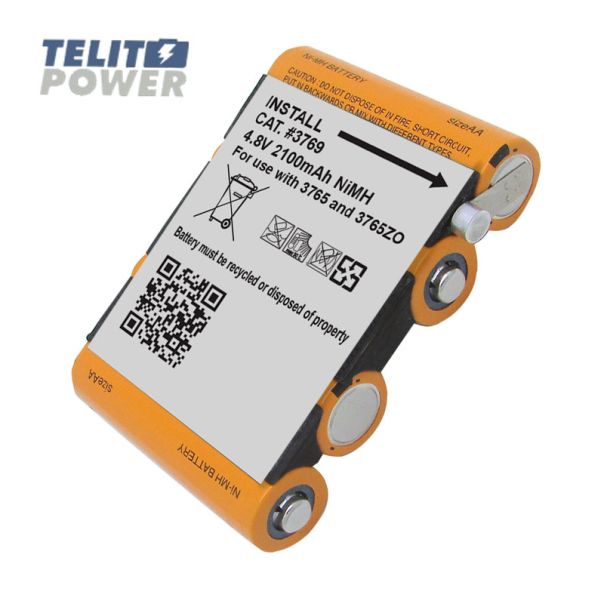 TELIT POWER Baterija PN 3769 za PELI 3765ZO LED Baterijsku lampu NiMH 4.8V 2100mAh Panasonic - EP3285846