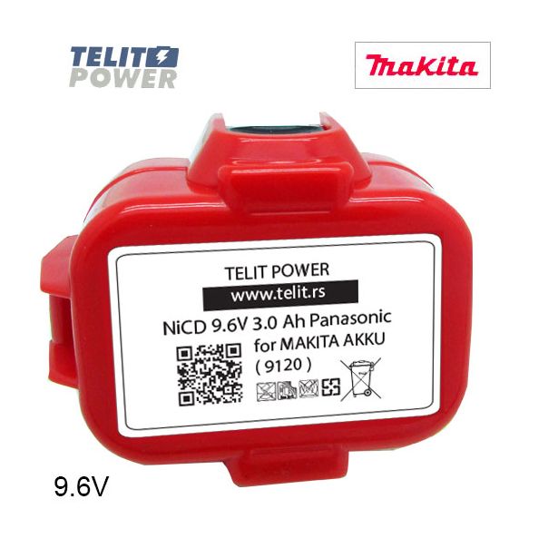 TELIT POWER 9.6V 3000mAh Panasonic - Baterija za ručni alat MAKITA 9100 9100A - EP3287363