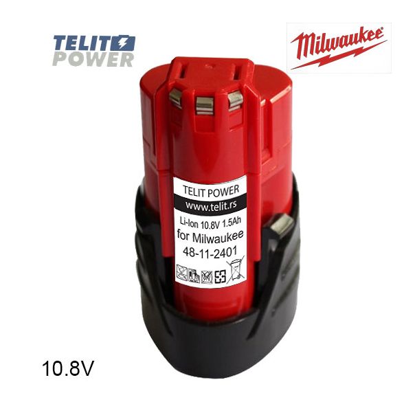 TELIT POWER Baterija za ručni alat MILWAUKEE M12 Li-Ion 10.8V 1500mAh - EP3283584