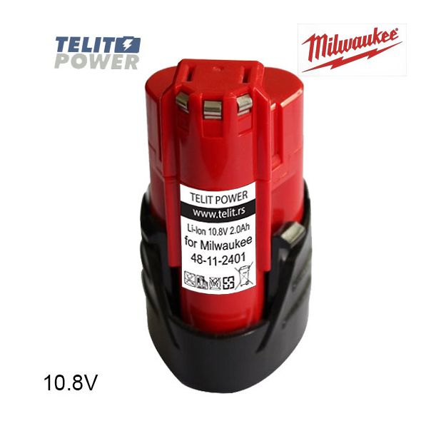 TELIT POWER Baterija za ručni alat MILWAUKEE M12 Li-Ion 10.8V 2000mAh - EP3284997