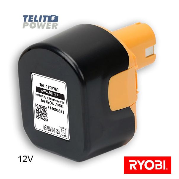 TELIT POWER 12V 2500mAh Panasonic - Baterija za ručni alat RYOBI 1400652 - EP3283644