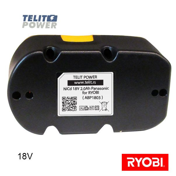 TELIT POWER 18V 2000mAh Panasonic - Baterija za ručni alat RYOBI ABP1801 - EP3286161