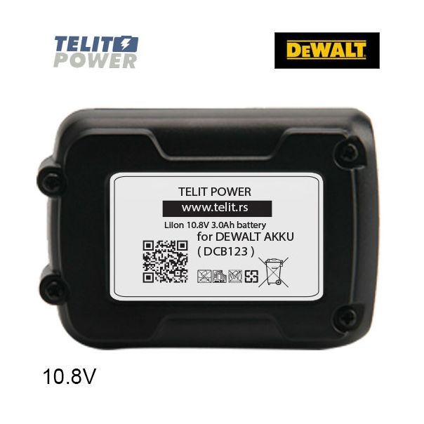 TELIT POWER 10.8V 3000mAh LiIon - Baterija za ručni alat DEWALT XR DCB121 - EP3284031