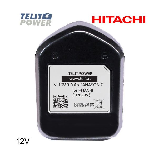 TELIT POWER 12V 3000mAh Panasonic - Baterija za ručni alat HITACHI 320386 - EP3286991