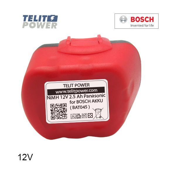 TELIT POWER 12V 2500mAh Panasonic - Baterija za ručni alat BOSCH BAT045 - EP3286523